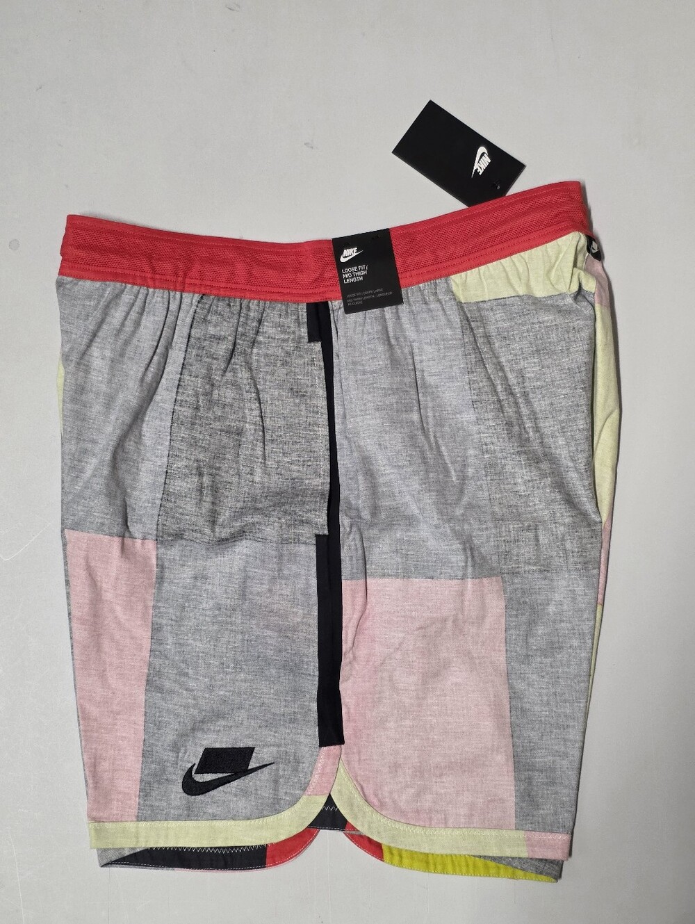 Nike Sportswear Woven Multicolor Colorblock Loose Fit Drawstring Big & Tall L